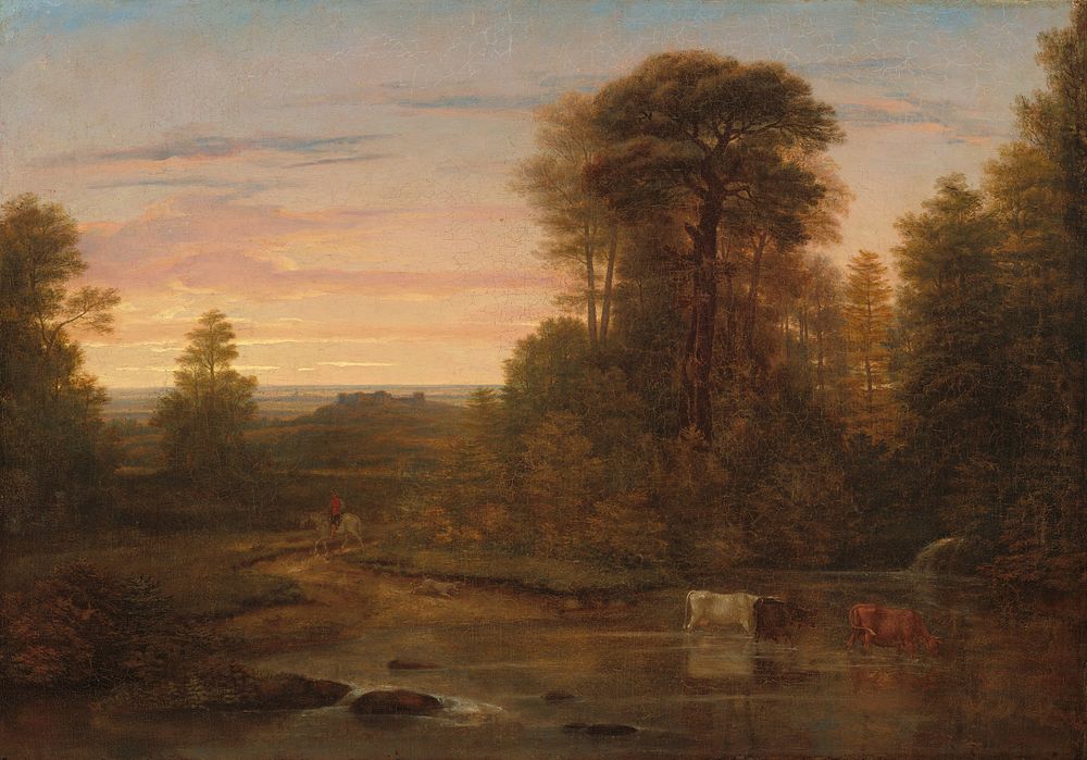 A Landscape after Sunset (ca. 1819) by Washington Allston.  