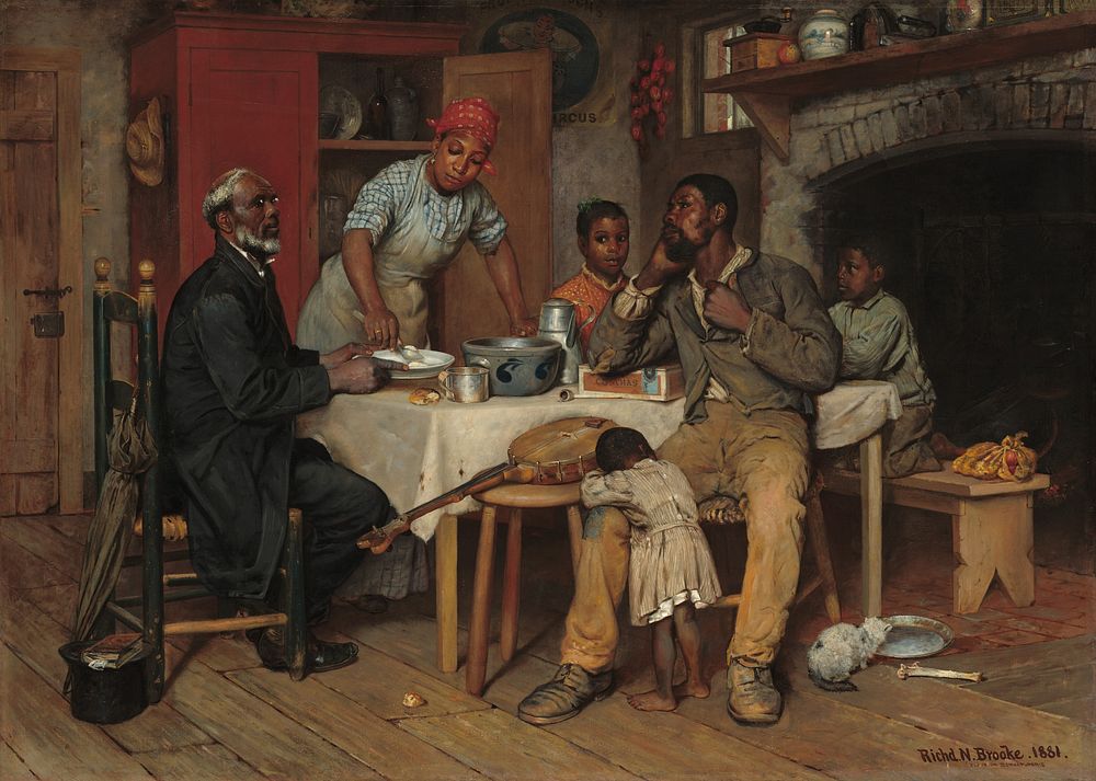 A Pastoral Visit (1881) by Richard Norris Brooke.  