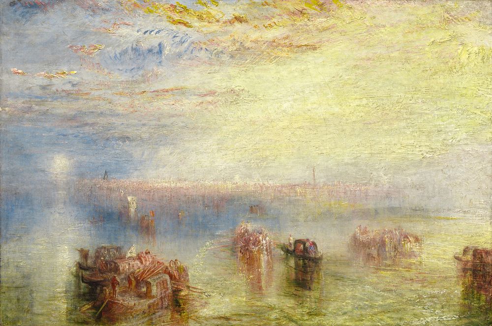 Approach to Venice (1844) byJoseph Mallord William Turner.  
