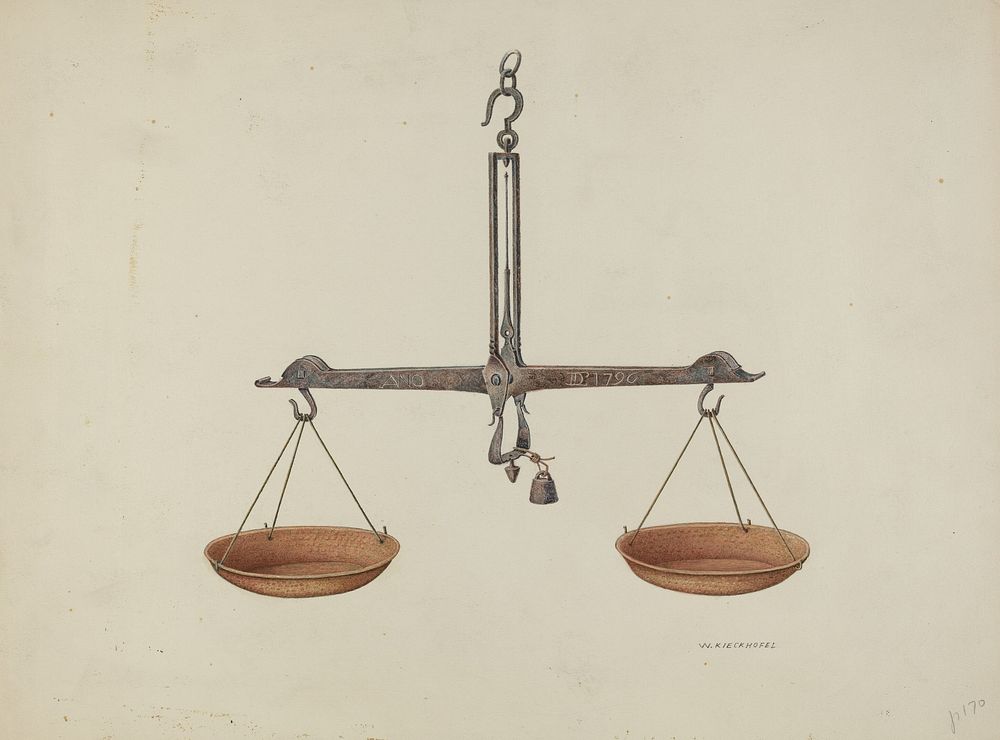 Balance Scales (ca. 1940) by William Kieckhofel.  