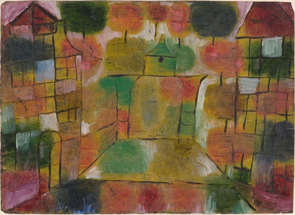 Paul Klee's Baum und Architektur–Rhythmen (Tree and Architecture–Rhythms) (1920) 