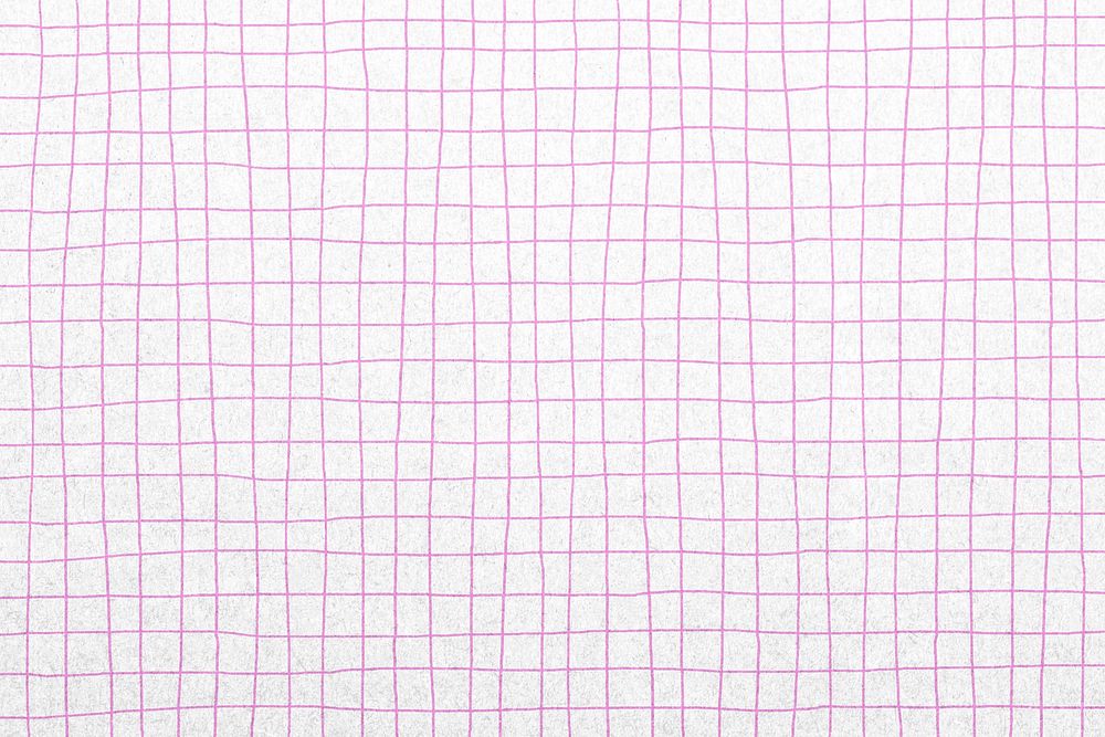 Pink grid pattern background, cute line art design