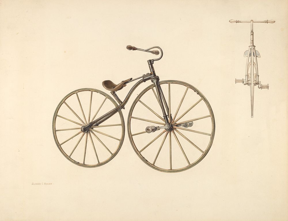 Bicycle (ca. 1938) by Alfred Koehn.  