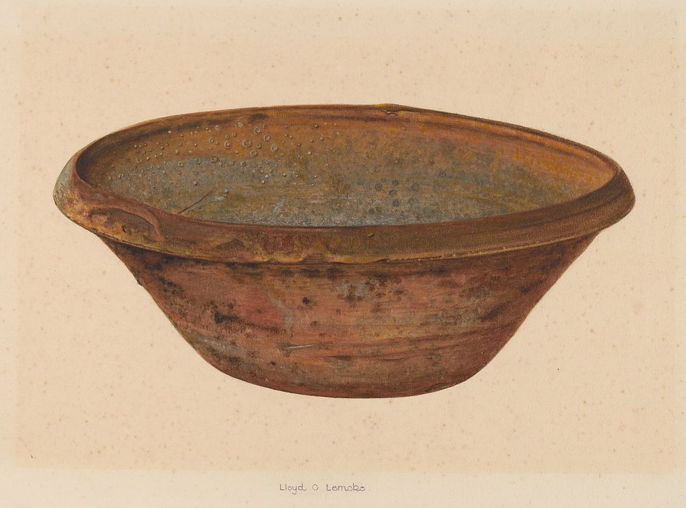 Bowl (ca. 1937) by Lloyd Charles Lemcke.