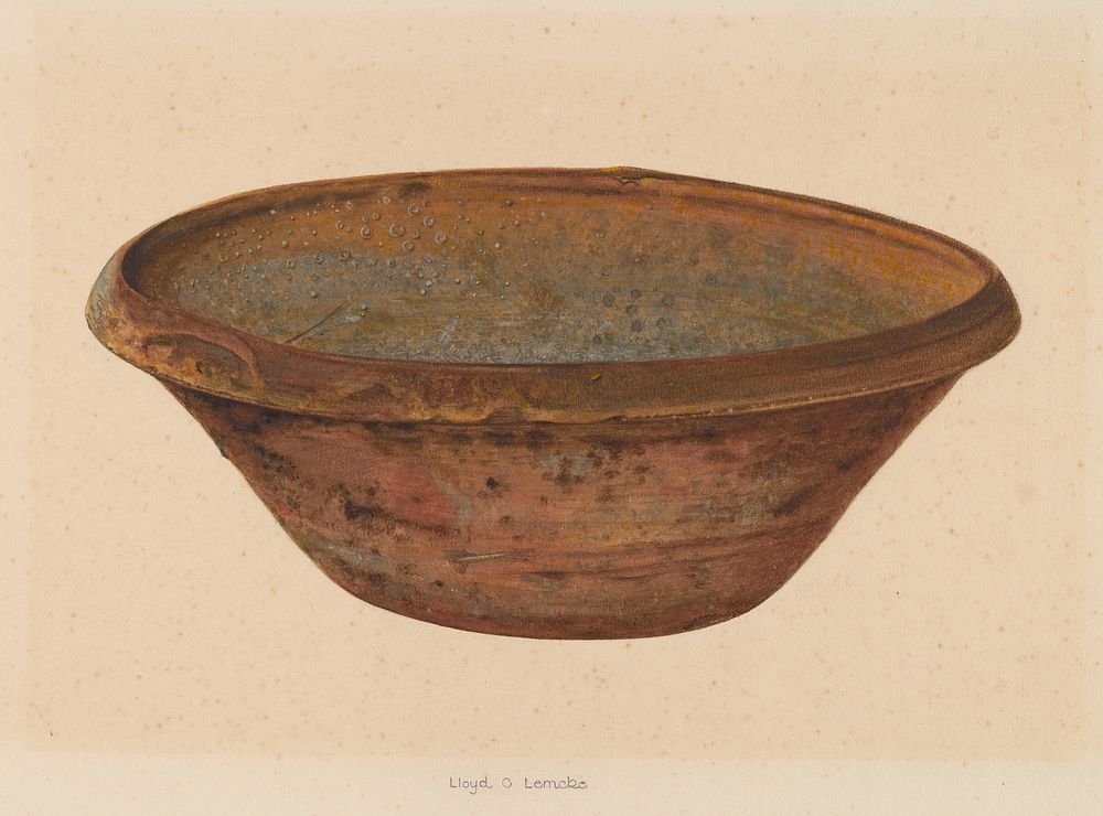 Bowl (ca. 1937) by Lloyd Charles Lemcke.  