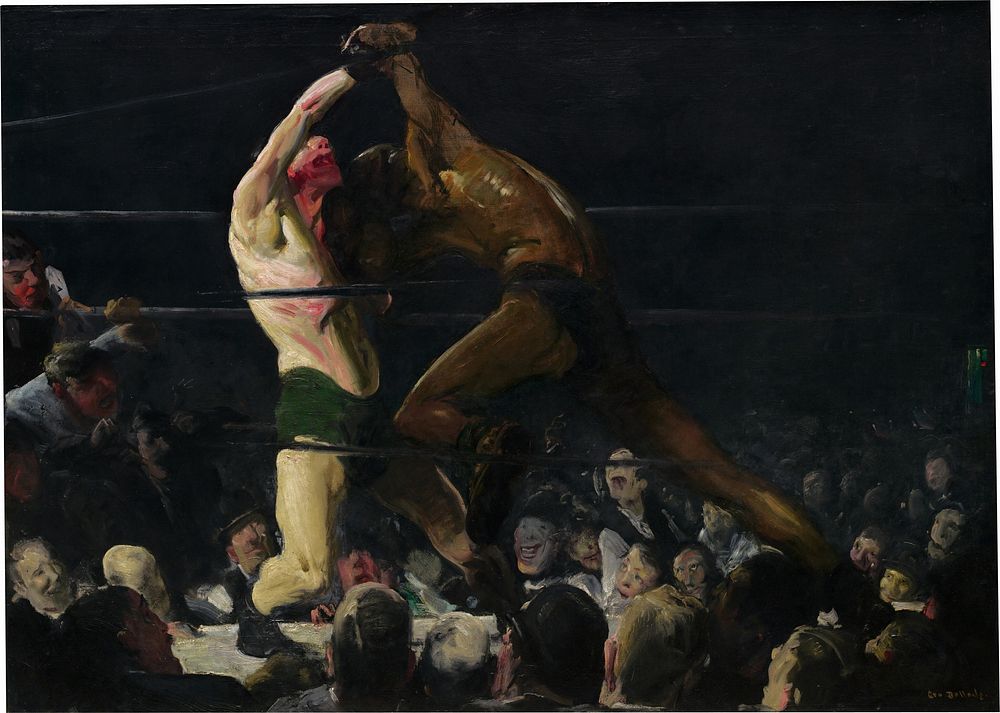 Both Members of This Club (1909) by George Bellows.  