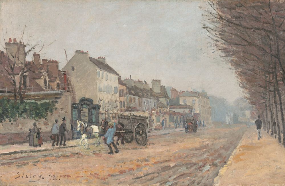 Boulevard Héloïse, Argenteuil (1872) by Alfred Sisley.  