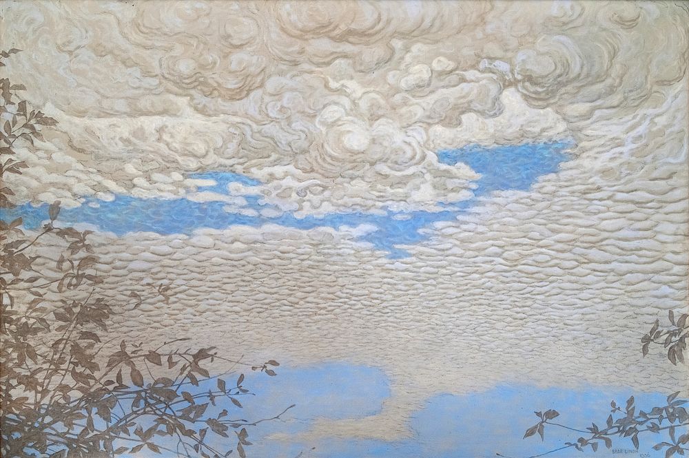 Cloud (1906) painting in high resolution by Bror Lindh. Original from The Thiel Gallery. 