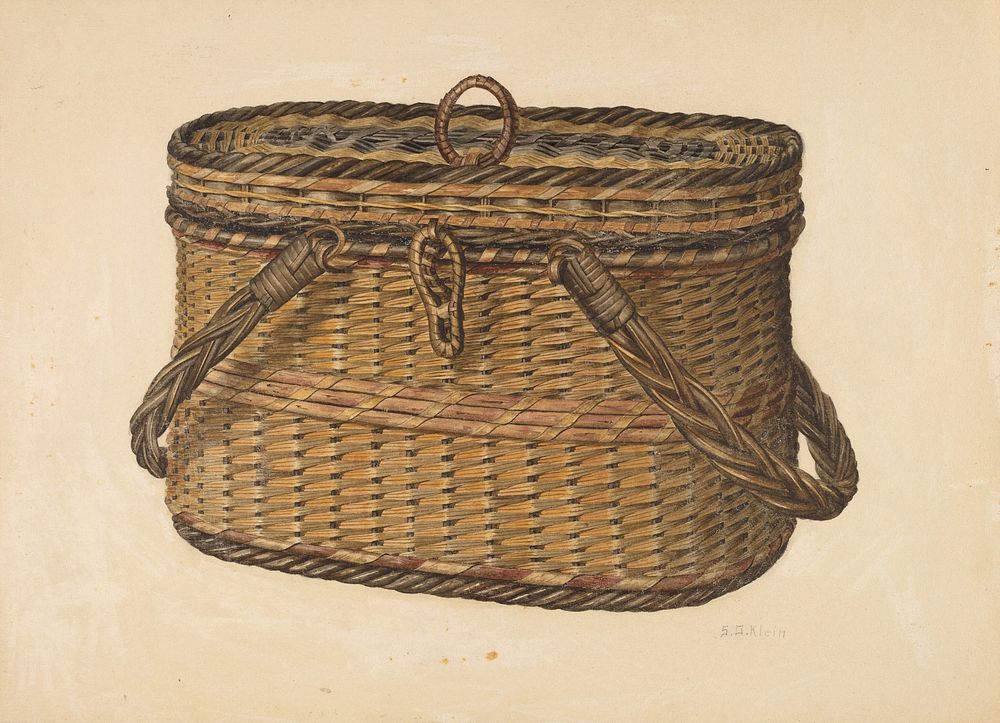 Cap Basket (ca. 1938) by Samuel O. Klein.  