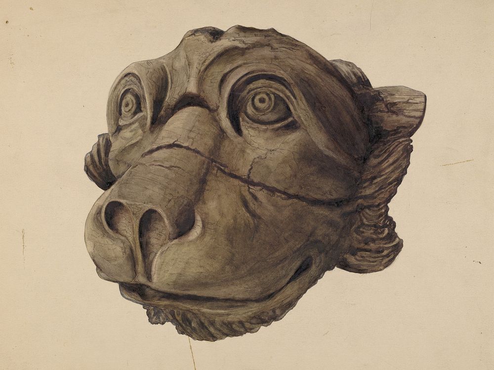 Cat Head Gargoyle (1932–1945) by John Davis. 