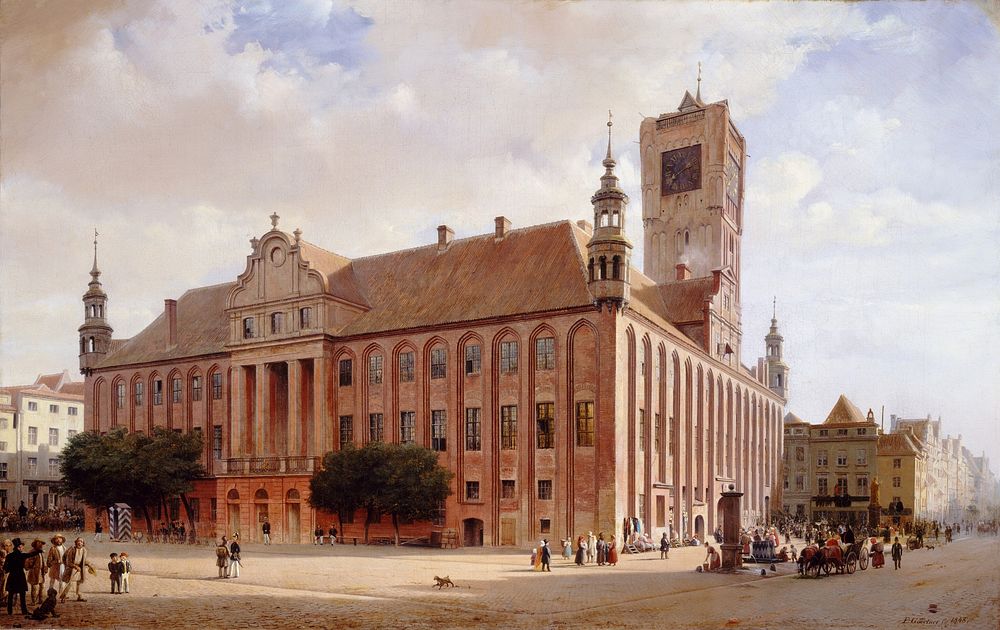 City Hall at Thorn (1848) by Eduard Gaertner.  