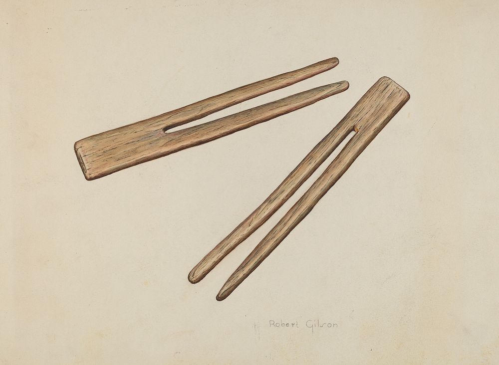 Clothes Pins (ca. 1938) by Robert Gilson.  