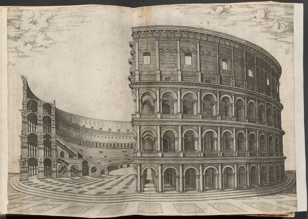 Colosseum by Nicolas Beatrizet (1515&ndash;1565).  