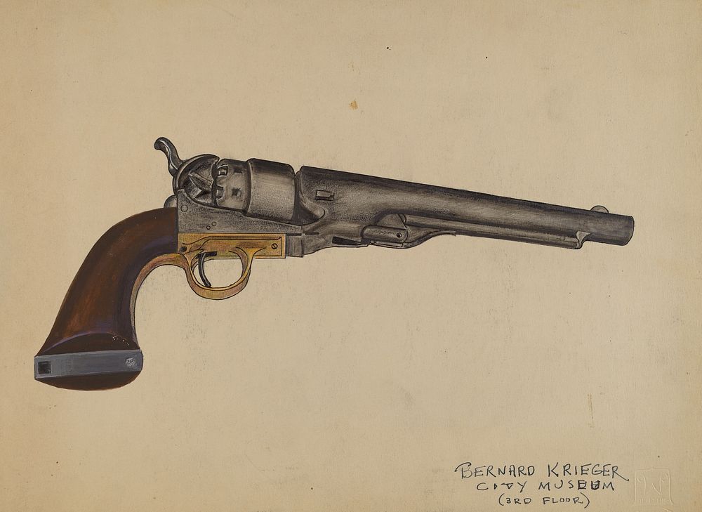 Colt Revolver (ca.1936) by Bernard Krieger.  