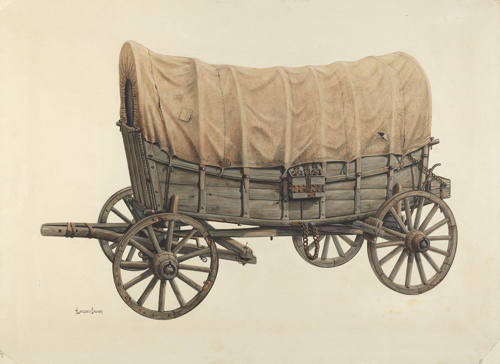 Conestoga Wagon (1938) by H. Langden Brown.  