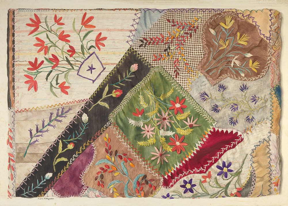 Crazy Quilt, (1935/1942) by Edith Magnette.
