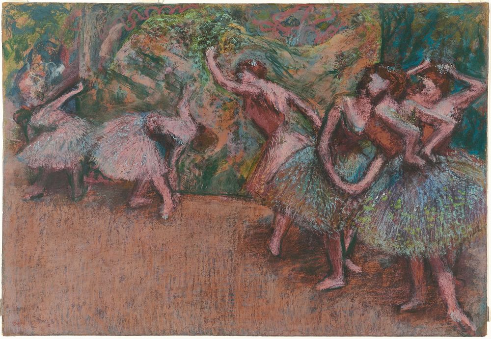 Ballet Scene (ca. 1907) by Edgar Degas.  