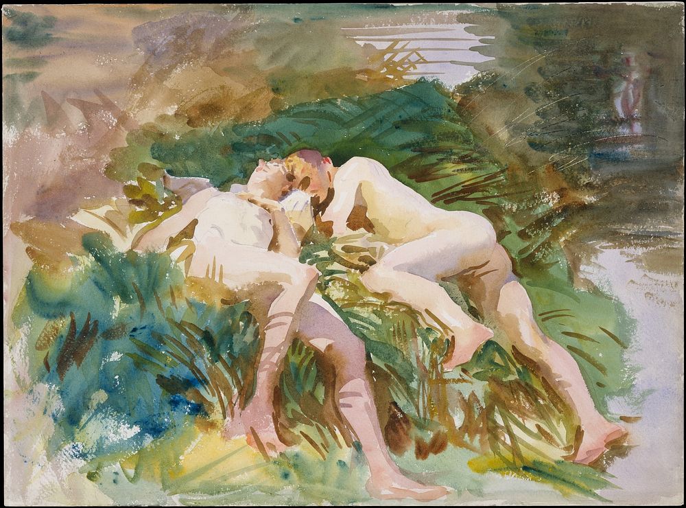 Tommies Bathing (1918) by John Singer Sargent.  