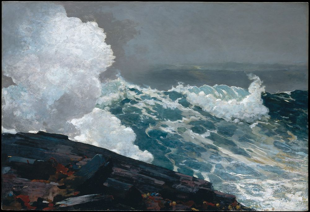 Northeaster (1895) by Winslow Homer. Original from The MET museum. 