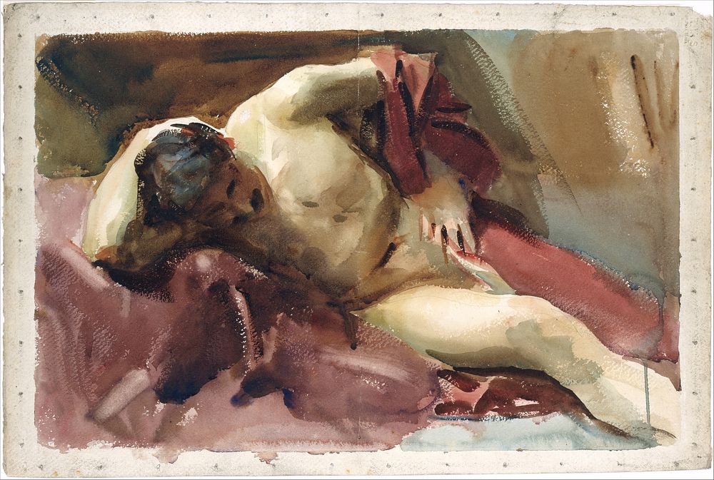 Italian Model after 1900 by John Singer Sargent.  