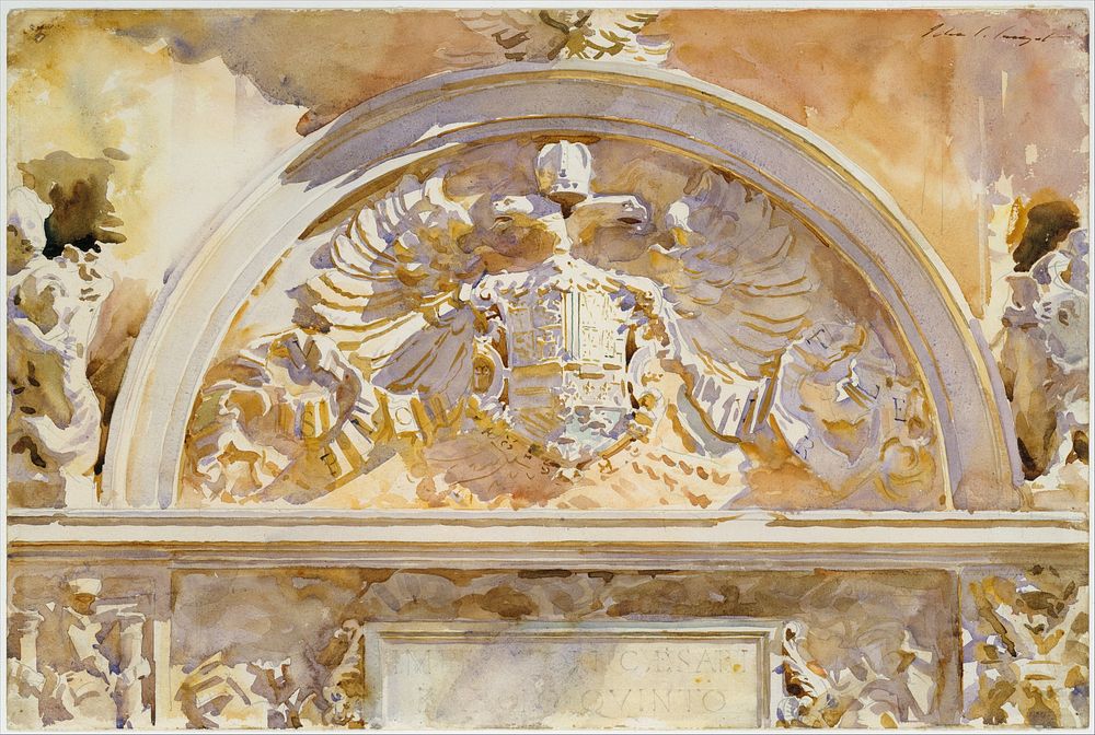 Escutcheon of Charles V of Spain (1912) by John Singer Sargent.  