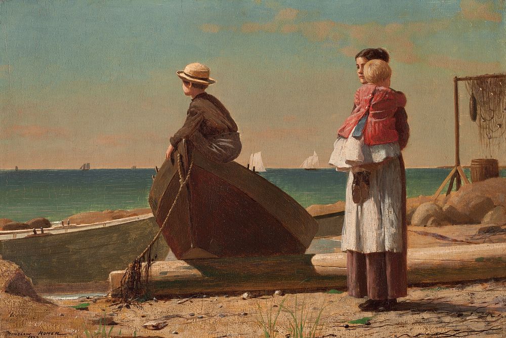 Dad's Coming (1873) by Winslow Homer.  