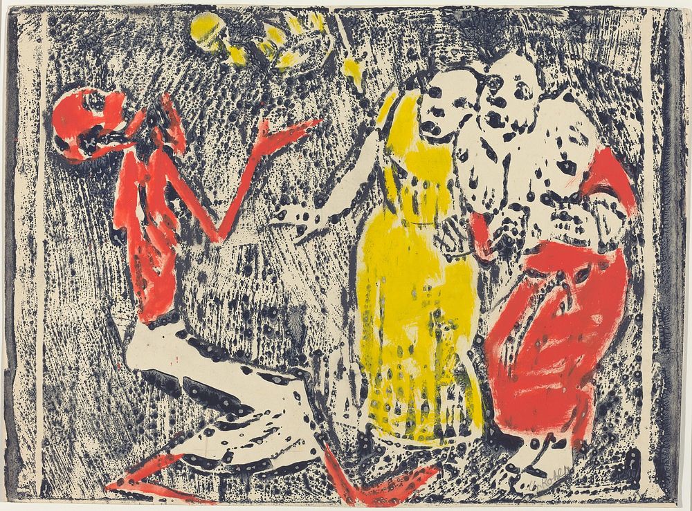 Death as Juggler (1918&ndash;1919) by Christian Rohlfs.  