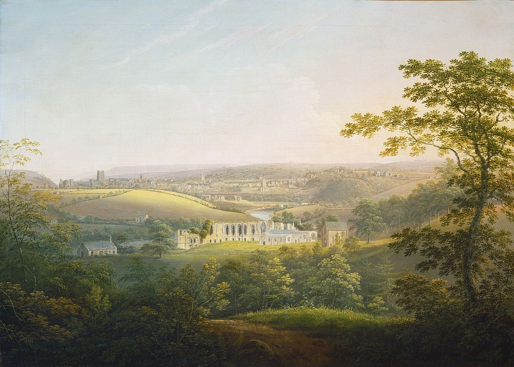 Easby Abbey, near Richmond (ca. 1821–1854) by George Cuitt the Younger.  