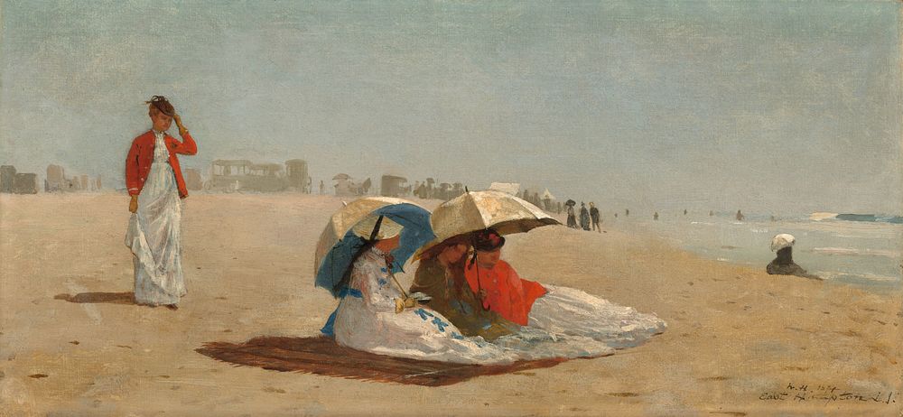 East Hampton Beach, Long Island (1874) by Winslow Homer.  