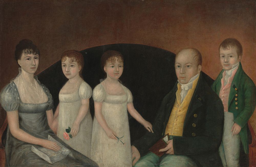 Family Group (ca. 1800) by Joshua Johnson.  