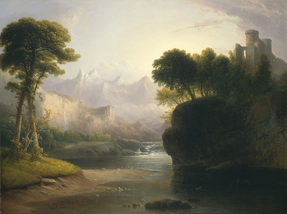 Fanciful Landscape (1834) by Thomas Doughty.  