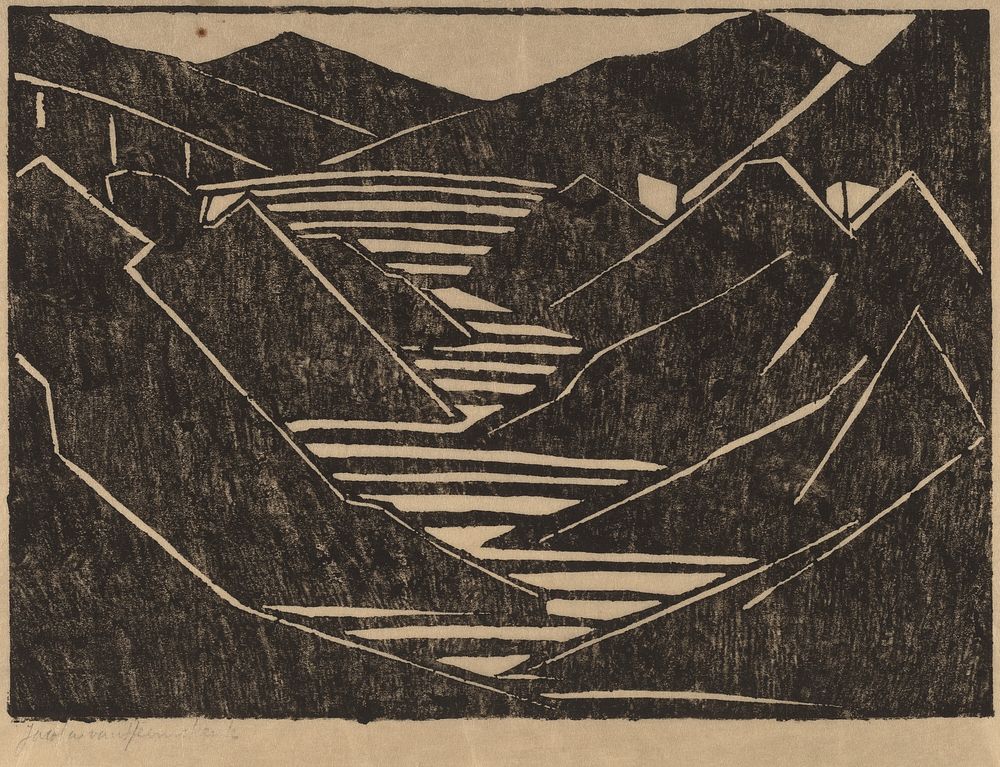 Fjord (1916) by Jacoba van Heemskerck.  