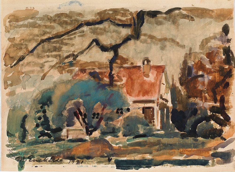 Villa of the artist in kilo, 1921 by Magnus Enckell