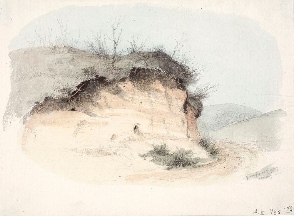 Landscape study, 1850 - 1855 by Anders Ekman