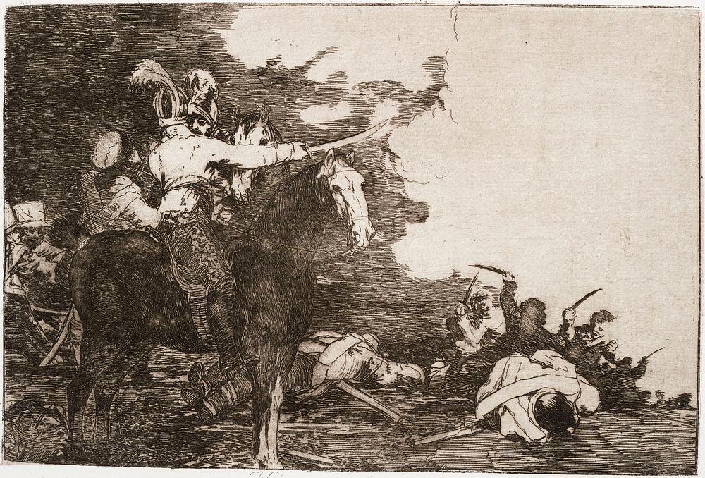 He eivät pääse yhteisymmärrykseen (no se convienen) by Francisco Goya
