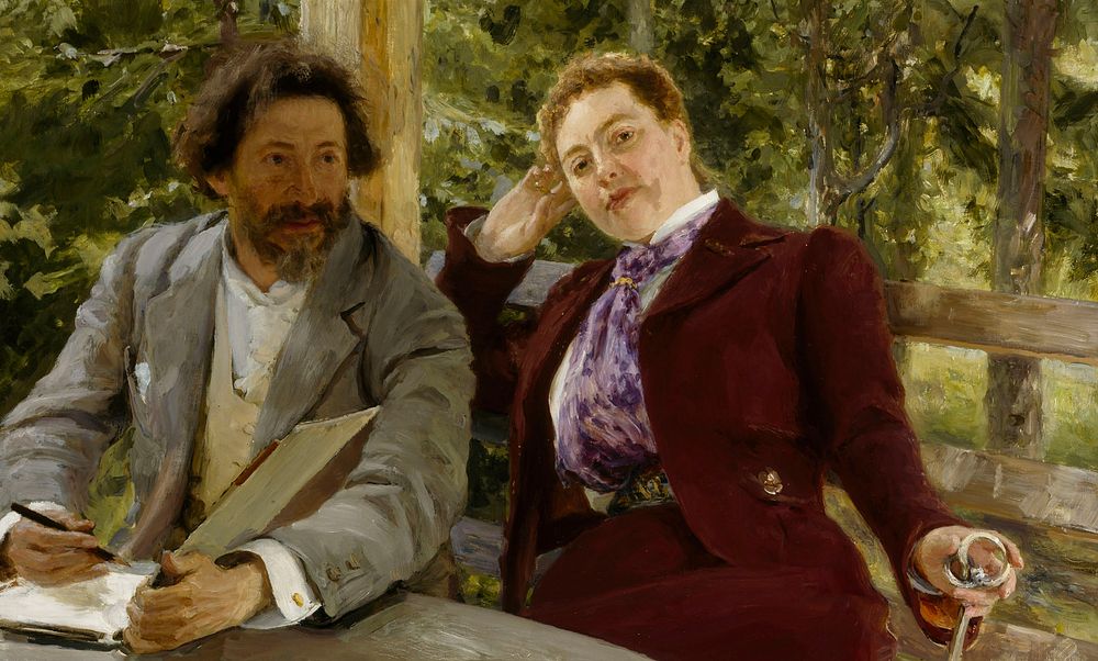 Double portrait of natalia nordmann and ilya repin, 1903