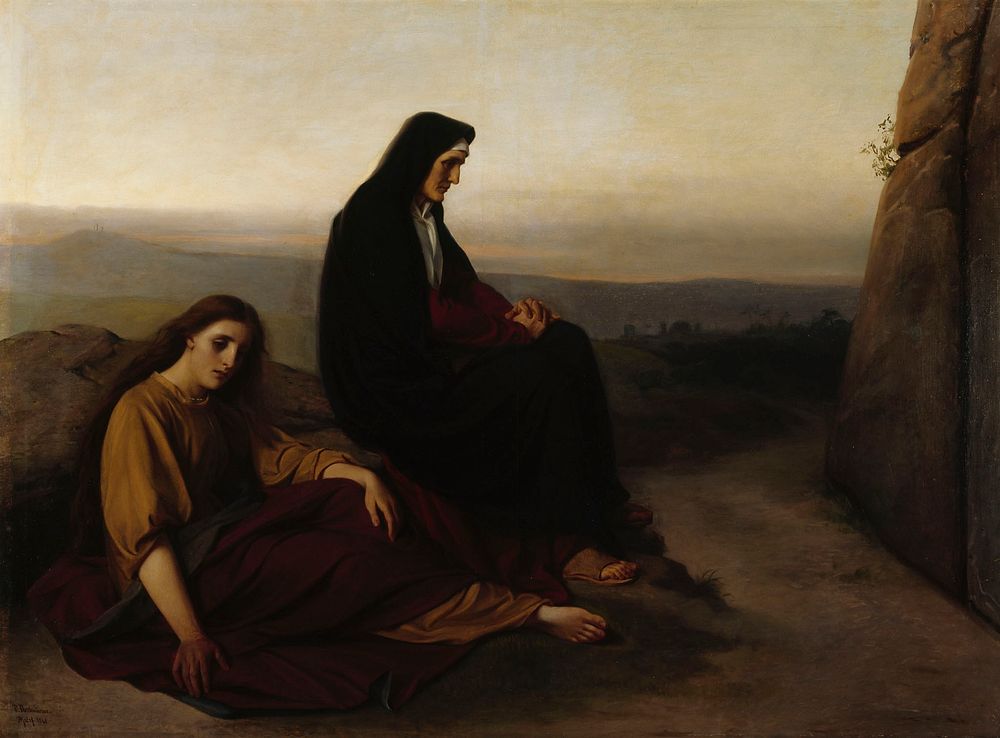 Women mourning at christ’s grave, 1868
