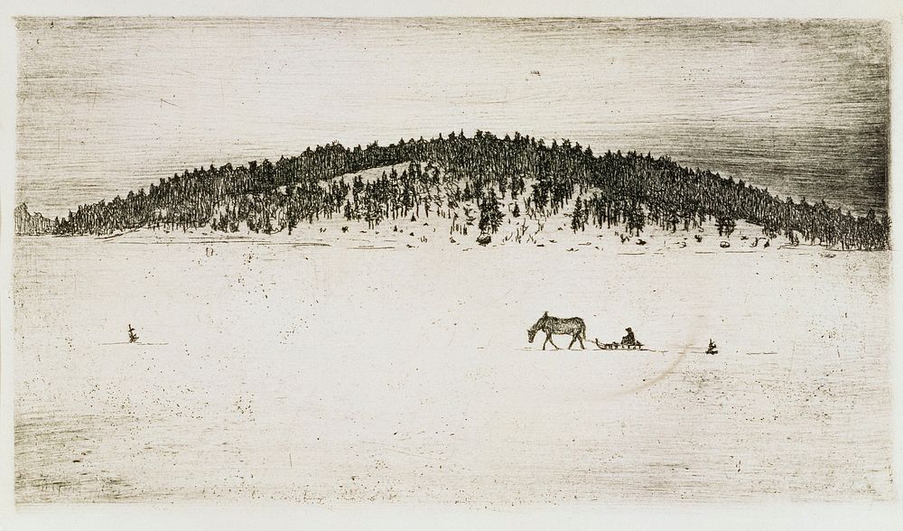Talvitie i, 1899 by Hugo Simberg