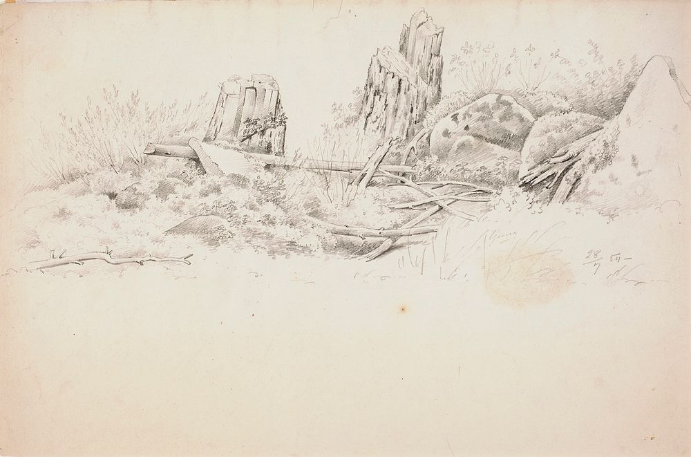 Kantoja ja kiviä, 1854 by Magnus von Wright