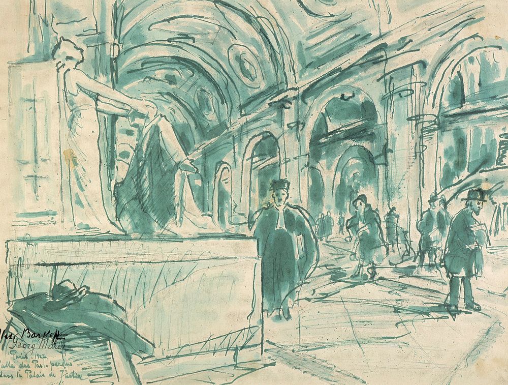 Från palais de justice i paris, 1927