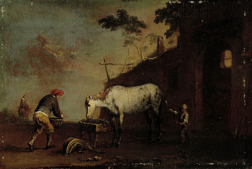 Outside the stable, 1717 - 1767