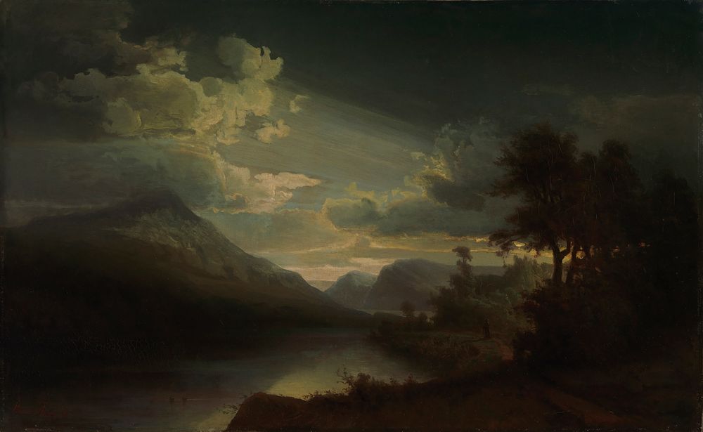 Landscape in moonlight, 1872