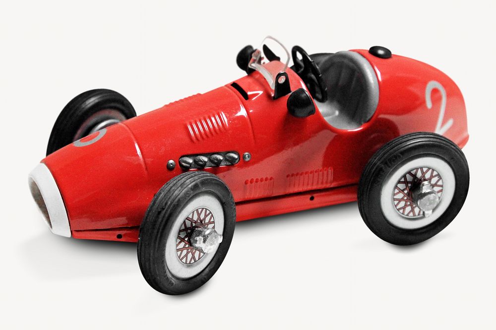 Vintage race car  isolated design 