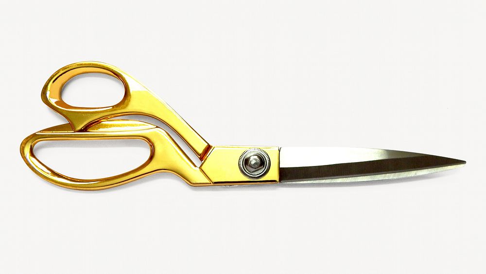 Tailor scissors isolated on off white design