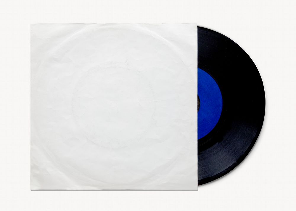 Vinyl album covers, isolated image design
