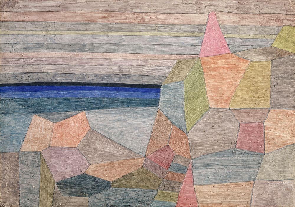 Promontorio Ph. (1933) painting in high resolution by Paul Klee. 