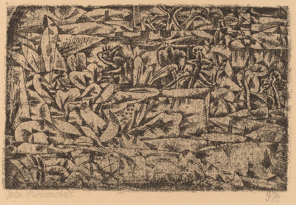 Paul Klee's Garden of Passion (Garten der Leidenschaft) (1913) 