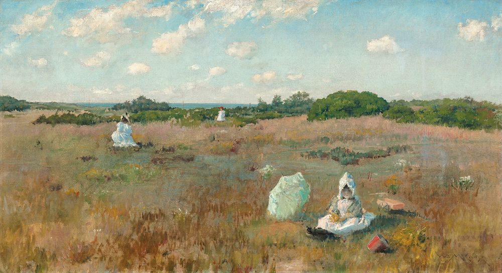 Gathering Autumn Flowers (1894–1895) by William Merritt Chase.  