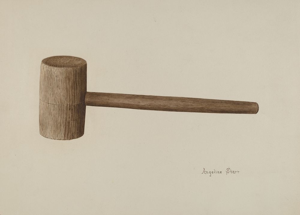 Gavel (ca. 1940) by Angeline Starr.  