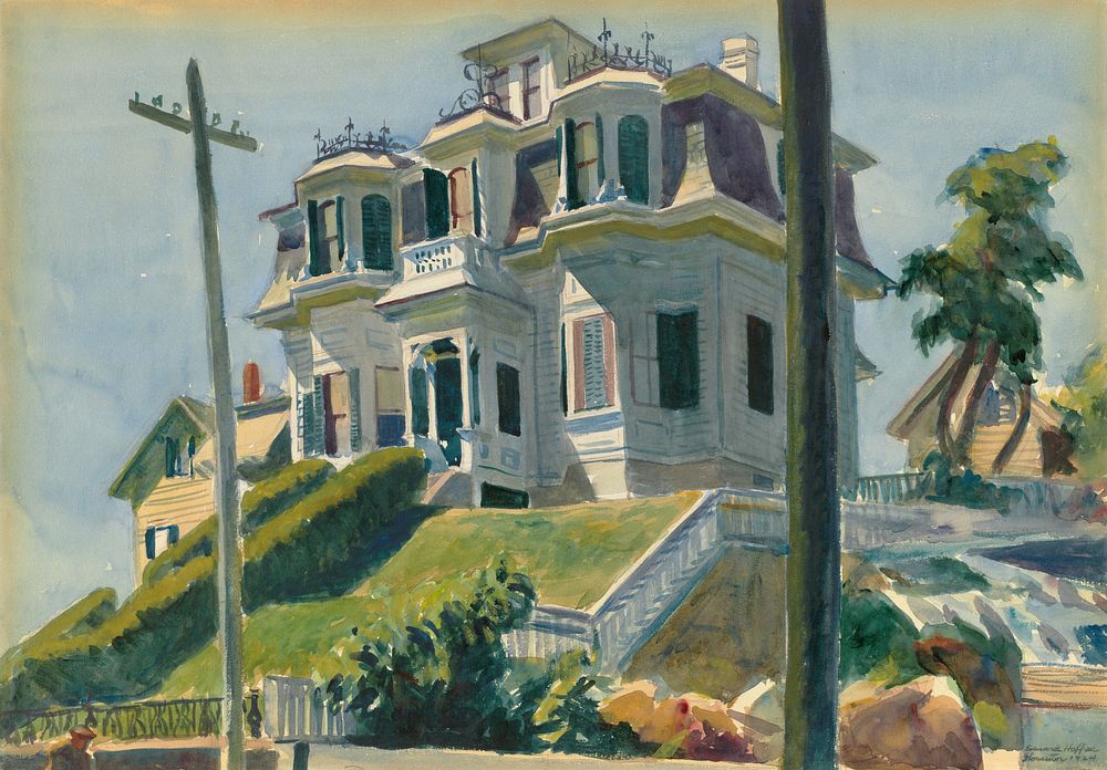 Haskell's House (1924) by Edward Hopper.  